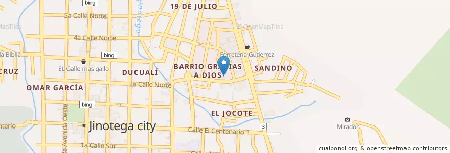 Mapa de ubicacion de CDI Hugo Cháves en Nicaragua, Jinotega, Jinotega (Municipio).