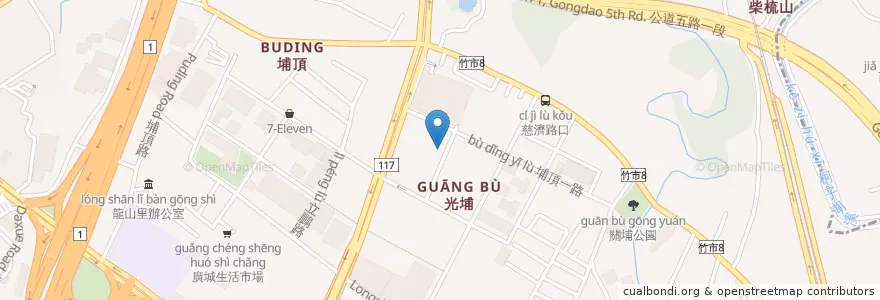 Mapa de ubicacion de Decathlon地下停車場 en 台湾, 台湾省, 新竹市, 東区.
