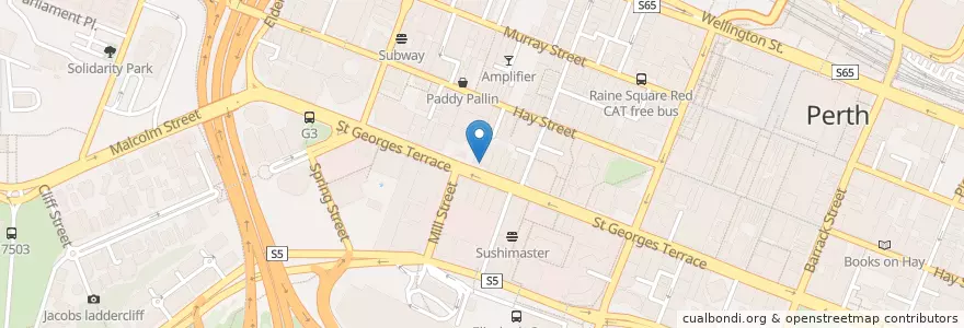 Mapa de ubicacion de HSBC en Australië, West-Australië, City Of Perth.