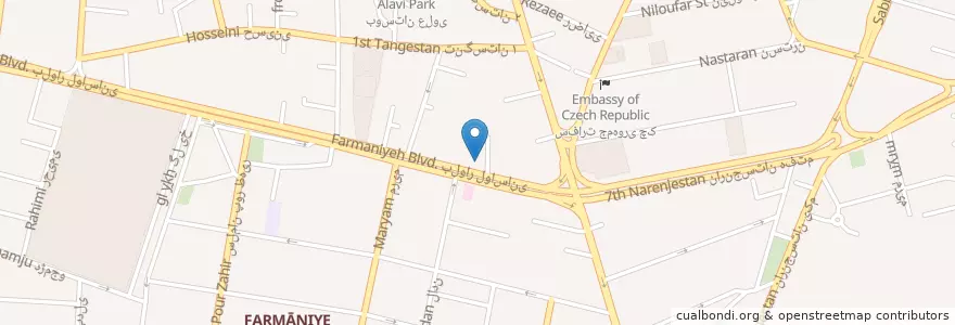 Mapa de ubicacion de رستوران سرای علا en ایران, استان تهران, شهرستان شمیرانات, تهران, بخش رودبار قصران.
