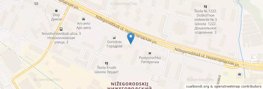 Mapa de ubicacion de Мята Lounge en Rusland, Centraal Federaal District, Moskou, Юго-Восточный Административный Округ, Нижегородский Район.