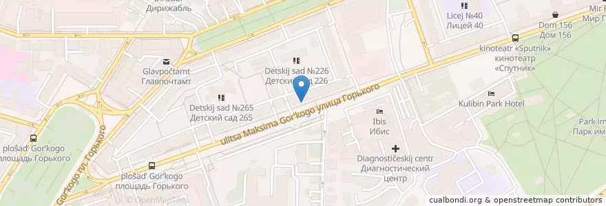 Mapa de ubicacion de Аптечество en Russia, Circondario Federale Del Volga, Нижегородская Область, Городской Округ Нижний Новгород.