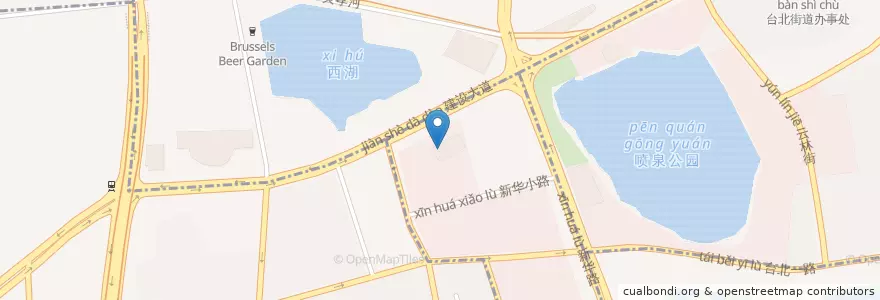 Mapa de ubicacion de U.S. Consulate General in Wuhan en China, Hubei, Wuhan, Jianghan District.