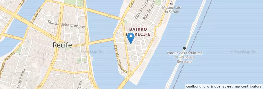 Mapa de ubicacion de Burburinho en Brasile, Regione Nordest, Pernambuco, Região Geográgica Imediata Do Recife, Região Geográfica Intermediária Do Recife, Região Metropolitana Do Recife, Recife.