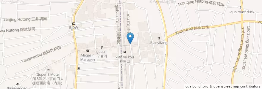 Mapa de ubicacion de Jokinen lagune en China, Beijing, Hebei, 东城区.