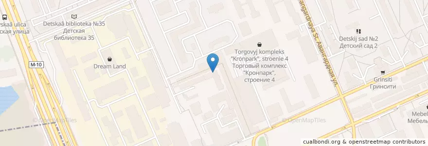Mapa de ubicacion de OwlLang en Russia, Distretto Federale Centrale, Москва, Северный Административный Округ, Головинский Район.