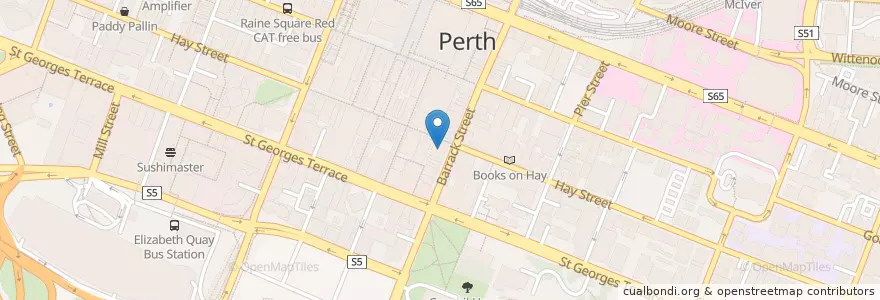 Mapa de ubicacion de Commonwealth Bank en Australia, Western Australia, City Of Perth.