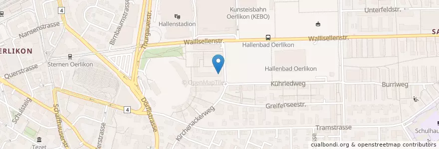 Mapa de ubicacion de Mittag-/Abendhort Kirchenacker en Suíça, Zurique, Bezirk Zürich, Zürich.