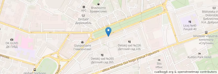 Mapa de ubicacion de Гемотест en Rusia, Приволжский Федеральный Округ, Óblast De Nizhni Nóvgorod, Городской Округ Нижний Новгород.