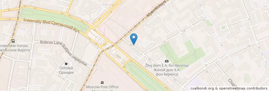 Mapa de ubicacion de Мирофбар en 러시아, Центральный Федеральный Округ, Москва, Центральный Административный Округ, Красносельский Район.