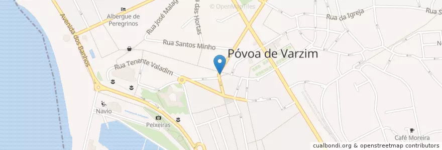 Mapa de ubicacion de Fonte decorativa en Portekiz, Norte, Área Metropolitana Do Porto, Porto, Póvoa De Varzim, Póvoa De Varzim, Beiriz E Argivai.