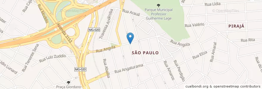 Mapa de ubicacion de Sabor da Fruta Sorvetes en ブラジル, 南東部地域, ミナス ジェライス, Região Geográfica Intermediária De Belo Horizonte, Região Metropolitana De Belo Horizonte, Microrregião Belo Horizonte, ベロオリゾンテ.