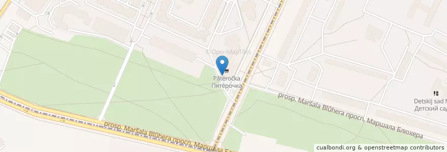 Mapa de ubicacion de Родник здоровья en Rusland, Северо-Западный Федеральный Округ, Oblast Leningrad, Sint-Petersburg, Калининский Район.