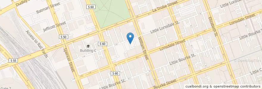 Mapa de ubicacion de Grill Room en Australia, Victoria, City Of Melbourne.