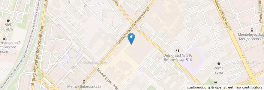 Mapa de ubicacion de Марокко en Russia, Distretto Federale Centrale, Москва, Центральный Административный Округ, Тверской Район.