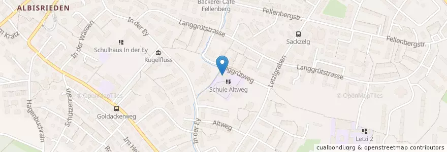 Mapa de ubicacion de Kindergarten Altweg 1 - 2 en 스위스, 취리히, Bezirk Zürich, Zürich.