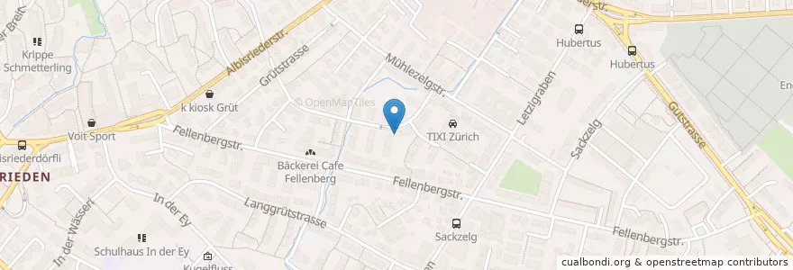 Mapa de ubicacion de Kindergarten Ginsterstrasse en Switzerland, Zurich, District Zurich, Zurich.