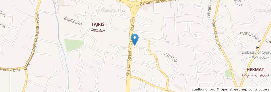 Mapa de ubicacion de داروخانه ابطحی en Iran, Téhéran, شهرستان شمیرانات, Téhéran, بخش رودبار قصران.