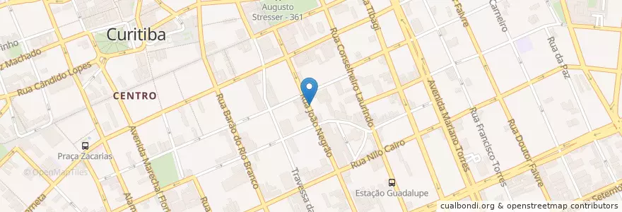 Mapa de ubicacion de Pão de Queijo Premium en 巴西, 南部, 巴拉那, Região Geográfica Intermediária De Curitiba, Região Metropolitana De Curitiba, Microrregião De Curitiba, 库里蒂巴.
