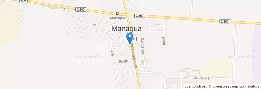Mapa de ubicacion de Correo de Managua en Cuba, Havana, Arroyo Naranjo.