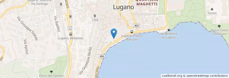 Mapa de ubicacion de Agua en Suisse, Tessin, District De Lugano, Lugano, Circolo Di Lugano Ovest.