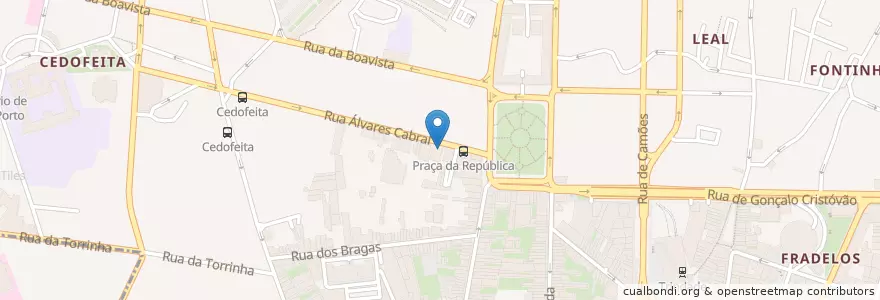 Mapa de ubicacion de Escola Superior de Enfermagem - Polo Cidade do Porto en Portugal, Nord, Área Metropolitana Do Porto, Porto, Porto, Cedofeita, Santo Ildefonso, Sé, Miragaia, São Nicolau E Vitória.