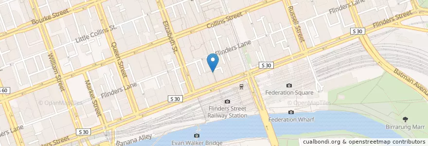 Mapa de ubicacion de II Tempo Pizza en استرالیا, Victoria, City Of Melbourne.