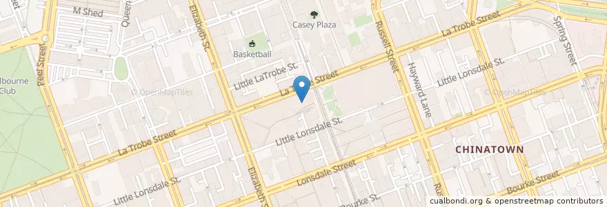 Mapa de ubicacion de Pancake Parlour en Australia, Victoria, City Of Melbourne.