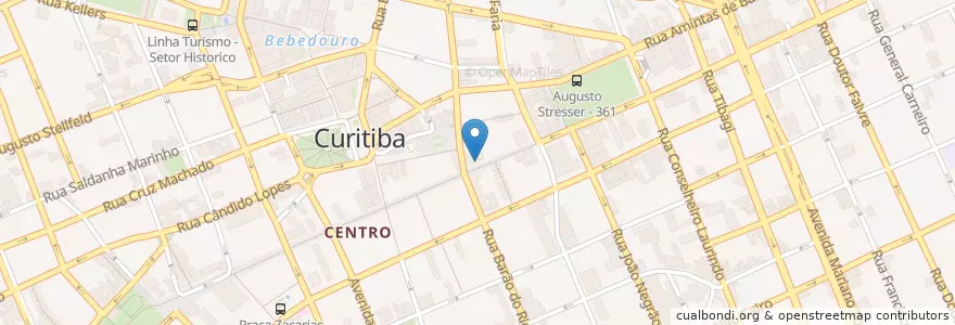 Mapa de ubicacion de Wing Sucos en برزیل, منطقه جنوب برزیل, پارانا, Região Geográfica Intermediária De Curitiba, Região Metropolitana De Curitiba, Microrregião De Curitiba, کوریتیبا.