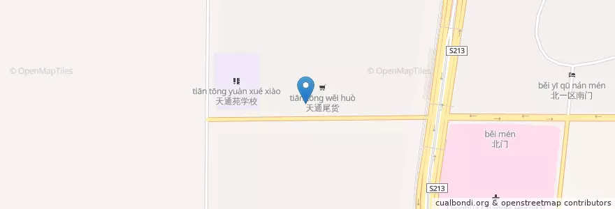 Mapa de ubicacion de 天意轩 en چین, پکن, هبئی, 昌平区.