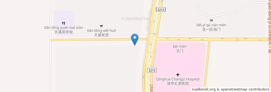 Mapa de ubicacion de 航空总医院第一门诊部 en Chine, Pékin, Hebei, 昌平区.