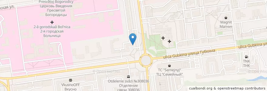 Mapa de ubicacion de Гемотест en Rusia, Distrito Federal Central, Óblast De Bélgorod, Белгородский Район, Городской Округ Белгород.