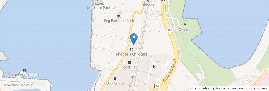 Mapa de ubicacion de Reading Cinema en استرالیا, New South Wales, Sydney.