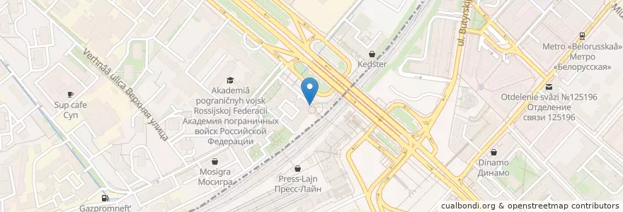 Mapa de ubicacion de Донер en Russie, District Fédéral Central, Moscou, Центральный Административный Округ, Тверской Район.