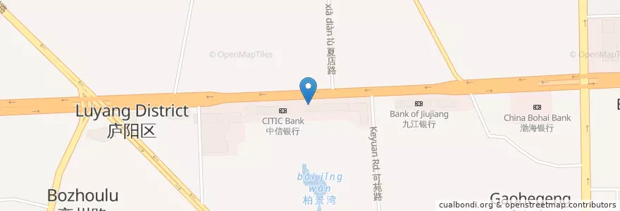 Mapa de ubicacion de 好利来Holiland en China, Anhui, Hefei, 庐阳区 (Luyang), 合肥市区, 亳州路街道.