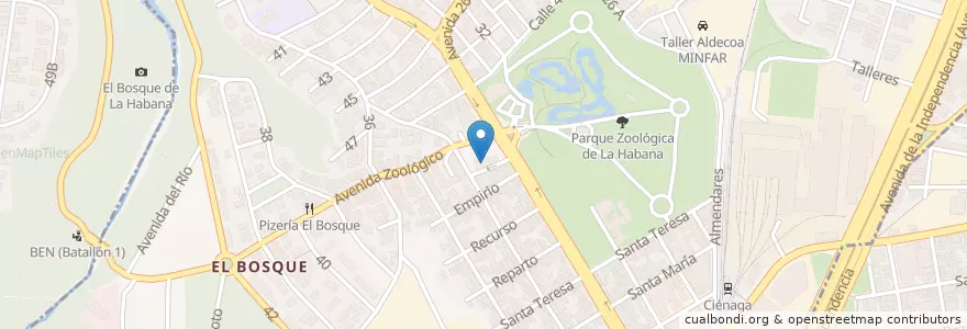 Mapa de ubicacion de Agencia de Confirmación y ÚLTIMA HORA en كوبا, La Habana, Plaza De La Revolución.