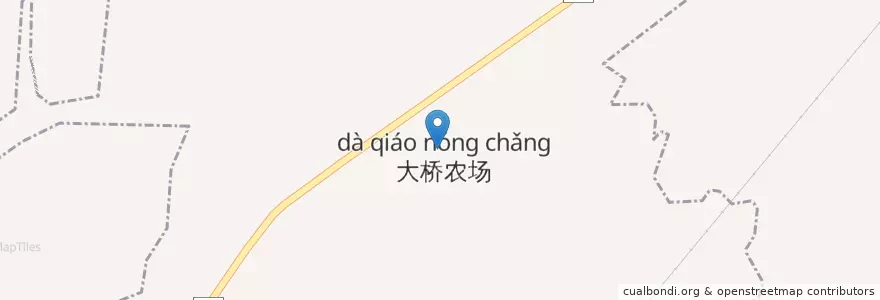 Mapa de ubicacion de 大桥农场 en Cina, Jiangxi, Yingtan, 余江区 (Yujiang), 画桥镇, 大桥农场.