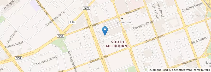 Mapa de ubicacion de Ba Ba Rolls en Avustralya, Victoria, City Of Port Phillip.