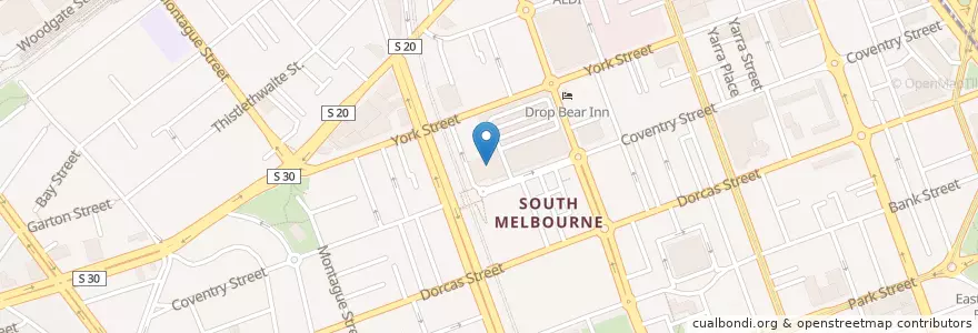 Mapa de ubicacion de Pieno Di Grazia en Australia, Victoria, City Of Port Phillip.