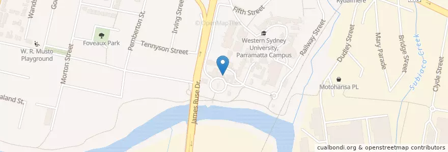 Mapa de ubicacion de Margaret Whitlam Galleries en Australia, New South Wales, Sydney, City Of Parramatta Council.