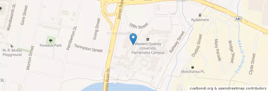 Mapa de ubicacion de Computer Labs en أستراليا, نيوساوث ويلز, Sydney, City Of Parramatta Council.