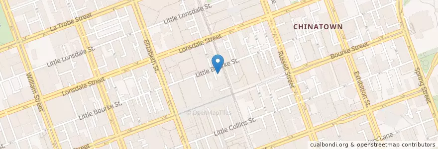 Mapa de ubicacion de Yoyogi Japanese Cafe en Austrália, Victoria, City Of Melbourne.