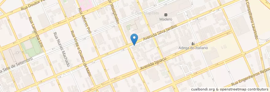 Mapa de ubicacion de Manifesto en ブラジル, 南部地域, パラナ, Região Geográfica Intermediária De Curitiba, Região Metropolitana De Curitiba, Microrregião De Curitiba, クリチバ.