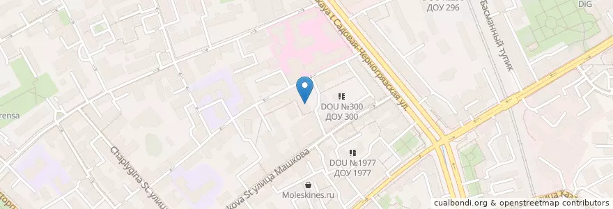 Mapa de ubicacion de Dubreil en Rússia, Distrito Federal Central, Москва, Центральный Административный Округ, Басманный Район.