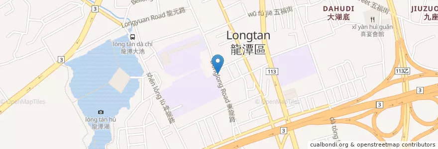 Mapa de ubicacion de 梁動物醫院 en 台湾, 桃園市, 龍潭区.