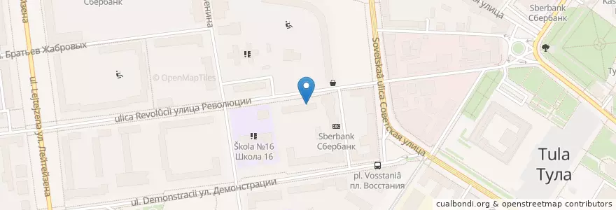 Mapa de ubicacion de Big Ben en Russia, Distretto Federale Centrale, Oblast' Di Tula, Городской Округ Тула.