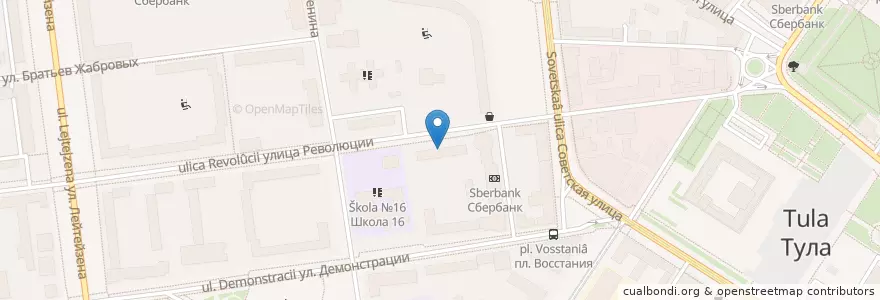 Mapa de ubicacion de Здесь аптека en Rusia, Distrito Federal Central, Óblast De Tula, Городской Округ Тула.