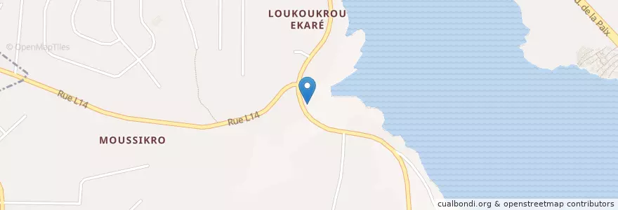 Mapa de ubicacion de Commissariat du 28ᵉ Arrondissement en ساحل عاج, آبیجان, Attécoubé.
