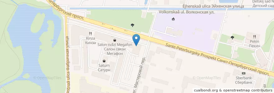 Mapa de ubicacion de Медсанчасть №67 en Russland, Föderationskreis Nordwest, Oblast Leningrad, Sankt Petersburg, Rajon Petrodworez, Peterhof.