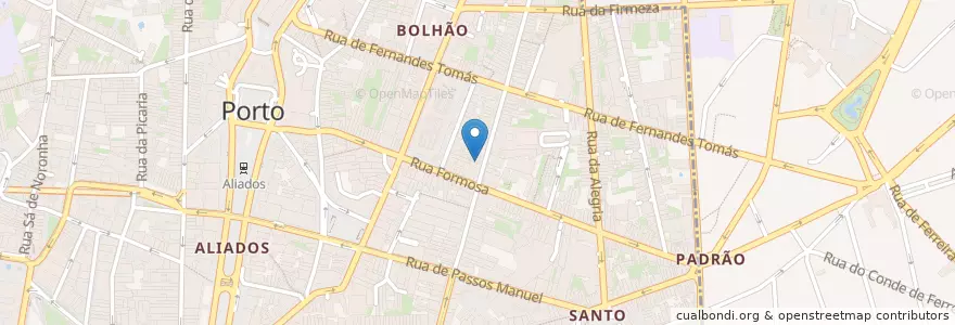 Mapa de ubicacion de Tourisrent rent a car en 포르투갈, 노르트 지방, Área Metropolitana Do Porto, 포르투, Porto, Cedofeita, Santo Ildefonso, Sé, Miragaia, São Nicolau E Vitória.